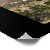 Schilderachtig bergweg poster (Hoek)