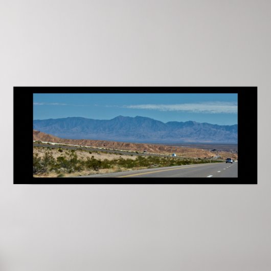 Schilderachtig bergweg poster (Voorkant)