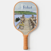 Schilderachtig bij het meer pickleball paddle (Voorkant)
