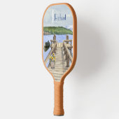 Schilderachtig bij het meer pickleball paddle (Links)