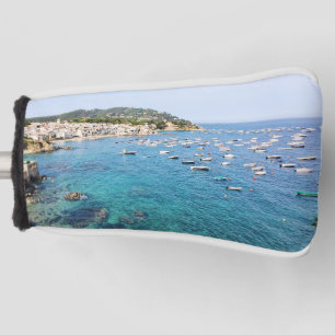 Schilderachtig Blauwe Oceaan Spanje Reisfoto Golfheadcover