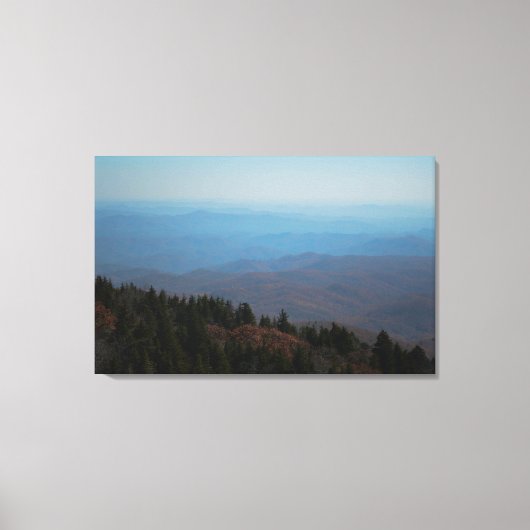 Schilderachtig Blue Ridge Mountains North Carolina Canvas Afdruk (Voorkant)