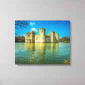 Schilderachtig Bodiam Castle in East Sussex Englan Canvas Afdruk (Voorkant)