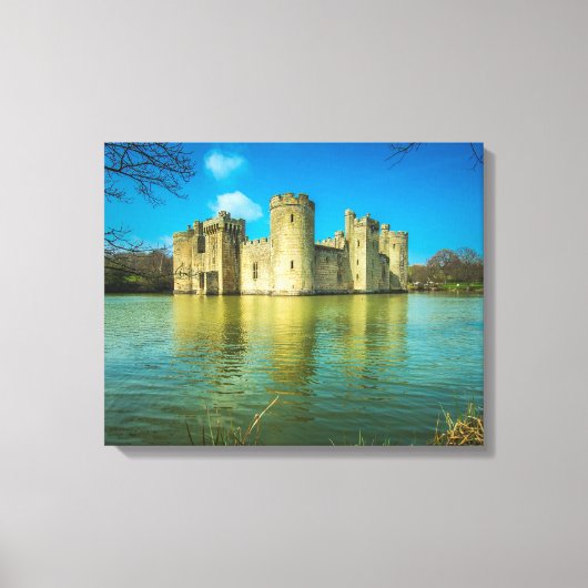 Schilderachtig Bodiam Castle in East Sussex Englan Canvas Afdruk (Voorkant)
