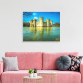 Schilderachtig Bodiam Castle in East Sussex Englan Canvas Afdruk (Insitu (Woonkamer))