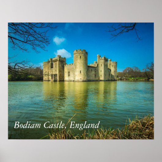 Schilderachtig Bodiam Castle in East Sussex Englan Poster (Voorkant)