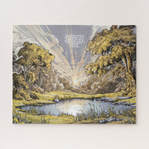 Schilderachtig Bos Haven - Elegante Poëziepuzzel Legpuzzel