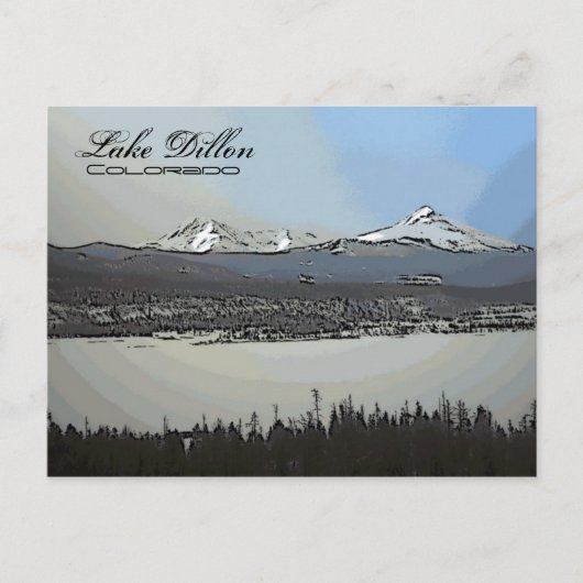 Schilderachtig briefkaart Lake Dillon Colorado (Voorkant)