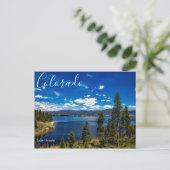 Schilderachtig Briefkaart van het meer Granby Colo (Staand voorkant)