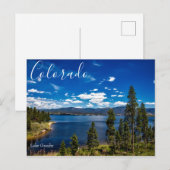 Schilderachtig Briefkaart van het meer Granby Colo (Voorkant / Achterkant)