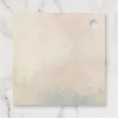 Schilderachtig bruine paarden in een winterbos met bedankjes labels (Achterkant)