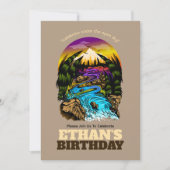 Schilderachtig buitenverjaardagsfeest kaart (Voorkant)