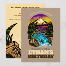 Schilderachtig buitenverjaardagsfeest