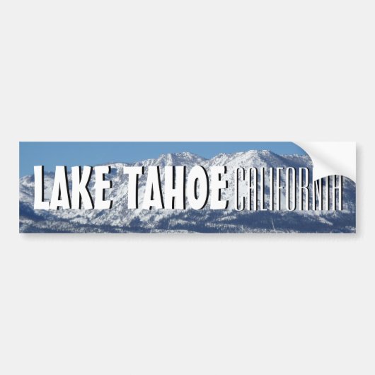Schilderachtig bumpersticker meer Tahoe California (Voorkant)