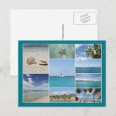 Schilderachtig Caribische fotocollage Briefkaart (Voorkant / Achterkant)