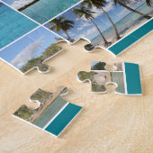 Schilderachtig Caribische Isla Saona Foto Collage Legpuzzel (Zijkant)