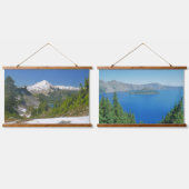 Schilderachtig Cascade-gebergte montagebergte Hangend Wandkleed (Dubbel)