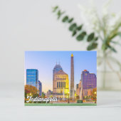 Schilderachtig Centrum Indianapolis, Indiana, Vere Briefkaart (Staand voorkant)
