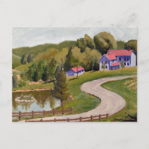 Schilderachtig Chandler Hill Winery Oil Painting Briefkaart