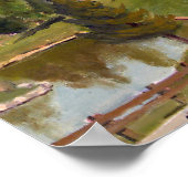 Schilderachtig Chandler Hill Winery Oil Painting Poster (Hoek)