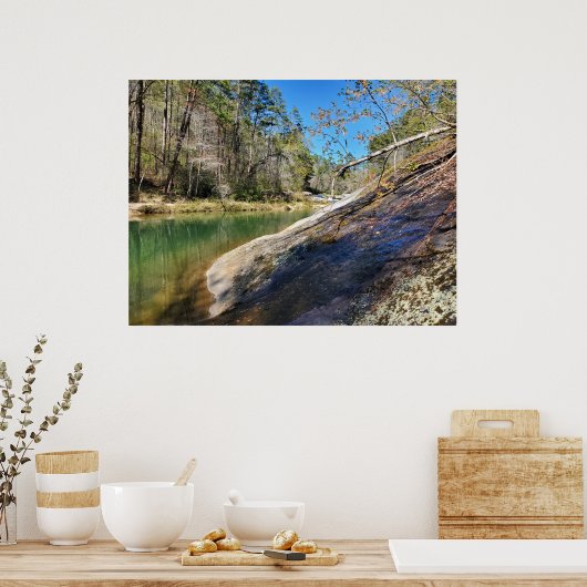 Schilderachtig Chattooga River Bend Poster (Keuken)