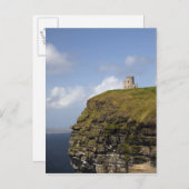 Schilderachtig Cliffs of Moher en O'Brien Tower. Briefkaart (Voorkant / Achterkant)