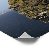 Schilderachtig Cliffs of Moher en O'Brien Tower. Poster (Hoek)