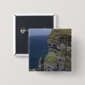 Schilderachtig Cliffs of Moher en O'Brien Tower Vierkante Button 5,1 Cm (Voorkant /achterkant)