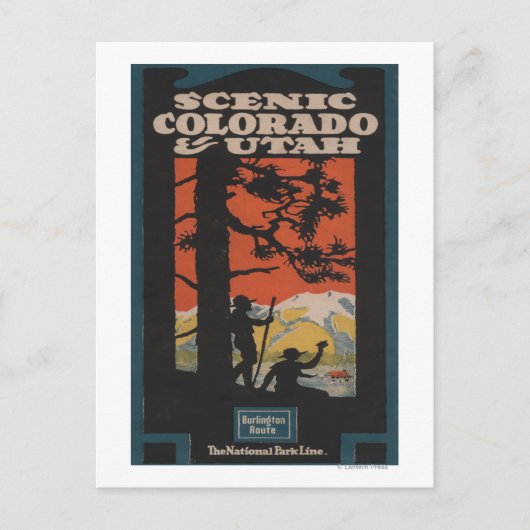 Schilderachtig Colorado en Utah Travel Poster Briefkaart (Voorkant)