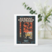 Schilderachtig Colorado en Utah Travel Poster Briefkaart (Staand voorkant)