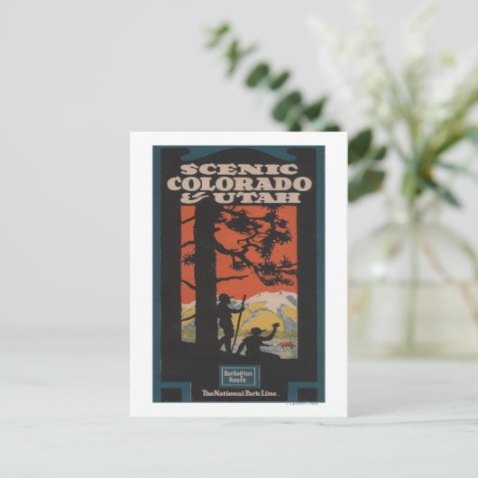 Schilderachtig Colorado en Utah Travel Poster Briefkaart (Staand voorkant)