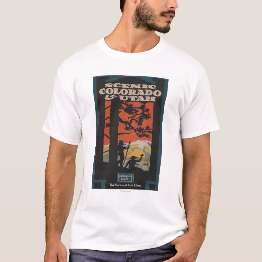 Schilderachtig Colorado en Utah Travel Poster T-shirt (Voorkant)