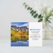 Schilderachtig Country Mountains en Lake Birthday  Briefkaart (Staand voorkant)