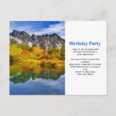 Schilderachtig Country Mountains en Lake Birthday  Briefkaart (Voorkant)