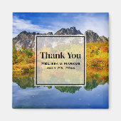 Schilderachtig Country Mountains en Lake Dank u Magneet (Voorkant)