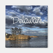 Schilderachtig Delaware USA State Souvenir Koelkas Magneet (Voorkant)