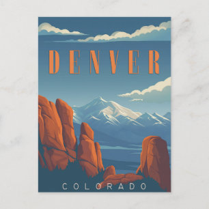 Schilderachtig Denver - Mile High City Briefkaart