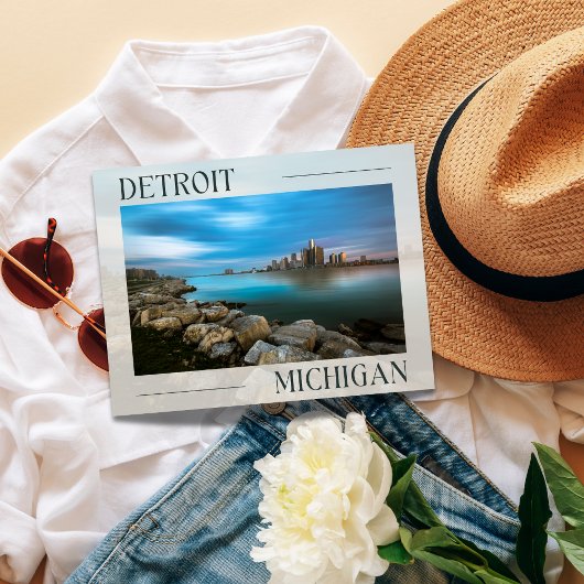 Schilderachtig Detroit Waterfront Briefkaart