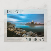 Schilderachtig Detroit Waterfront Briefkaart (Voorkant)