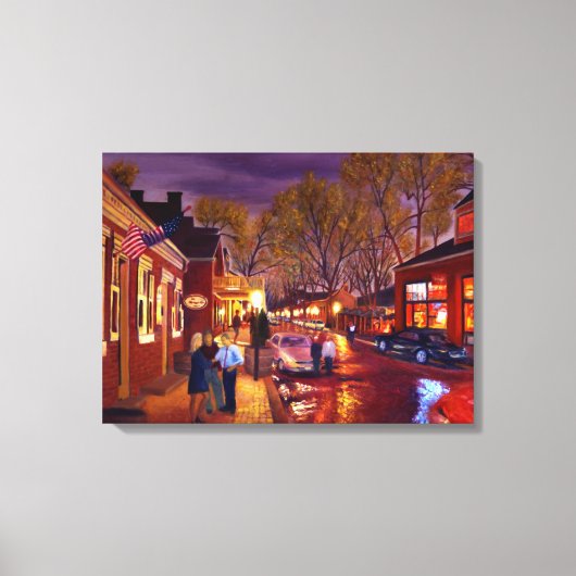 Schilderachtig district St. Charles Historic Canvas Afdruk (Voorkant)