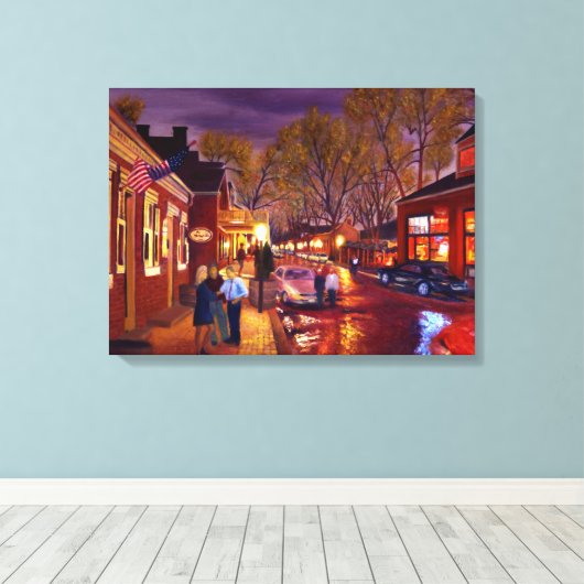 Schilderachtig district St. Charles Historic Canvas Afdruk (Insitu (Houten vloer))