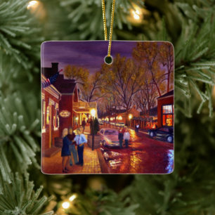 Schilderachtig district St. Charles Historic Keramisch Ornament