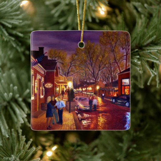 Schilderachtig district St. Charles Historic Keramisch Ornament (Boom)