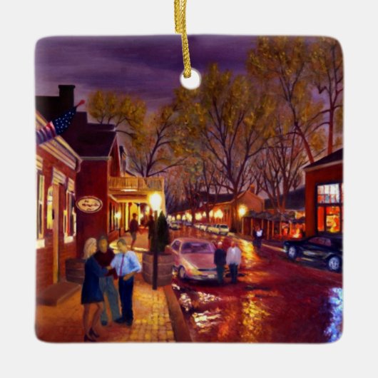 Schilderachtig district St. Charles Historic Keramisch Ornament (Voorkant)