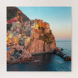Schilderachtig dorp, Cinque Terre, Liguria, Itali Legpuzzel