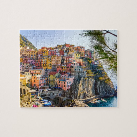 Schilderachtig dorp, Cinque Terre, Liguria, Italië Legpuzzel (Horizontaal)