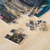 Schilderachtig dorp, Cinque Terre, Liguria, Italië Legpuzzel (Zijkant)