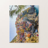 Schilderachtig dorp, Cinque Terre, Liguria, Italië Legpuzzel (Verticaal)