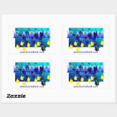 Schilderachtig Earth Aquatic Earth Ocean World Art Rechthoekige Sticker (Vel)