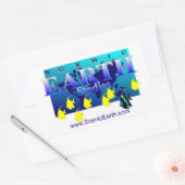 Schilderachtig Earth Aquatic Earth Ocean World Art Rechthoekige Sticker (Envelop)
